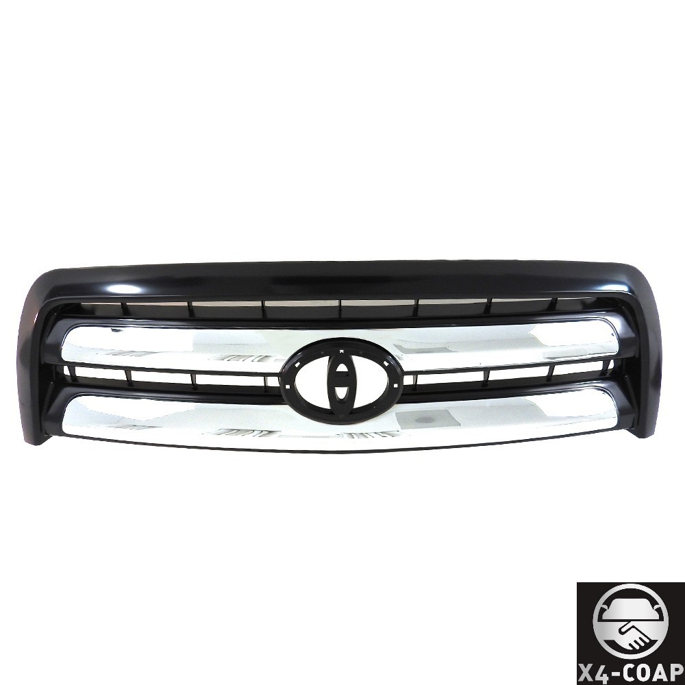 For Toyota Tundra 03-06 Regular/Access Cab SR5 Black Grille With Chrome